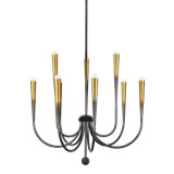 Adley Chandelier in Gradient Brass by Cortney Bishop