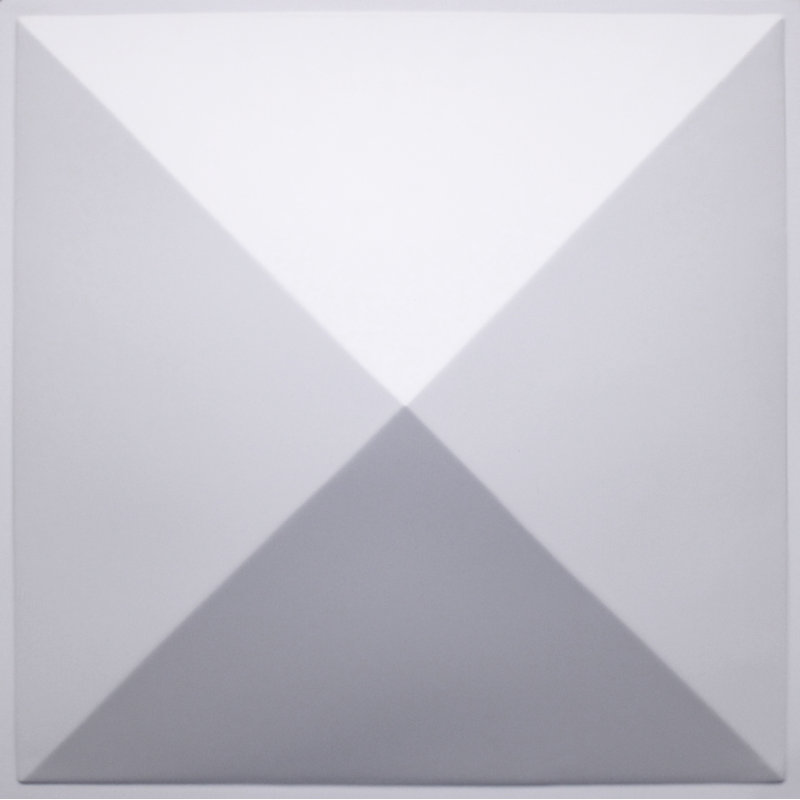 Falkirk Ross 19.7" X 19.7" Diamond 3D Wall Panel In White (10-Pack)