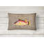  Coussin intérieur / extérieur Hog Snapper on Faux Burlap