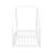 White Twin Floor Bed With House-Shaped Frame And Guardrail - Crafted From Pine For A Sound Sleep Comfortable-1386280305