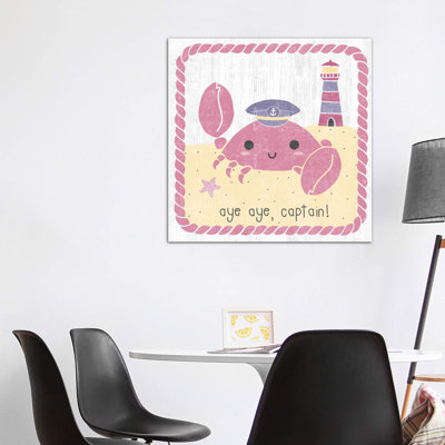 «Nautical Friends II Girly» par Moira Hershey, reproduction d'art sur toile