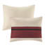 Édredon rouge en faux suède - 7 pièces 2 taies décoratives 3 coussins décoratifs Jupe de lit attrayante lavable à la machine-124755042-124755036