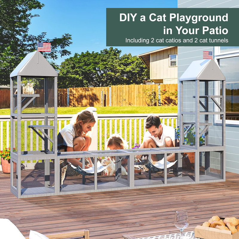 Enceinte pour chat Catio