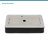 24"X16" Matte Black Rectangular Countertop Vessel Sink Fired Ceramic Above Counter Bathroom Basin