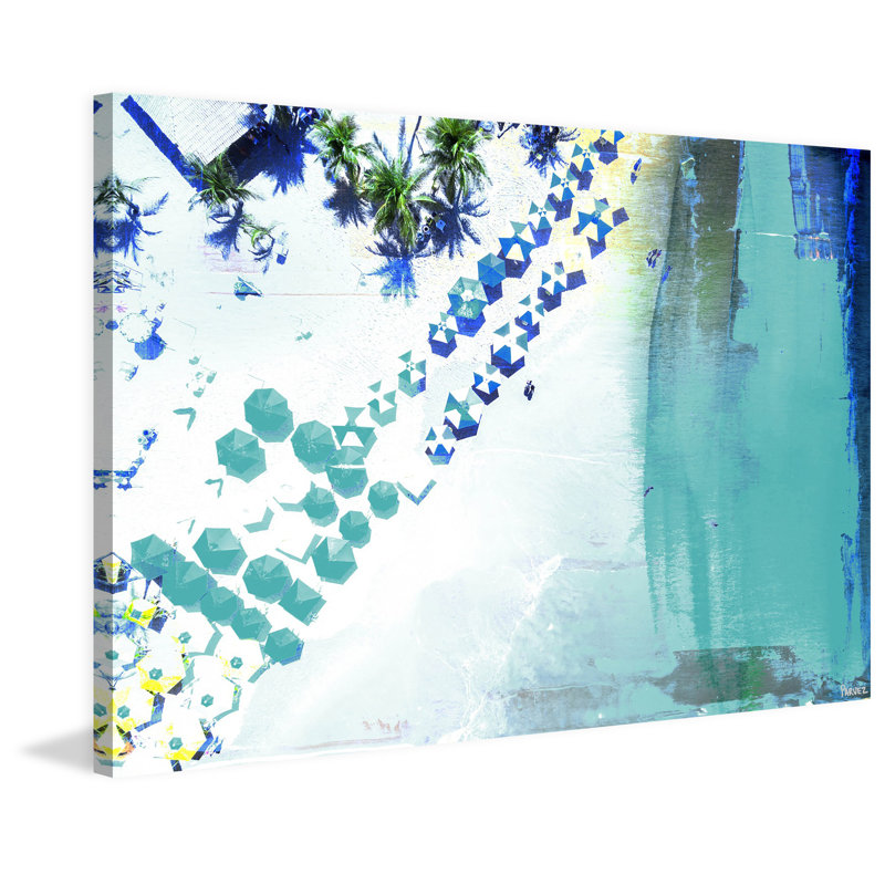« parasol blues », impression sur toile tendue, H 40 po x l 60 po x P 1,5 po
