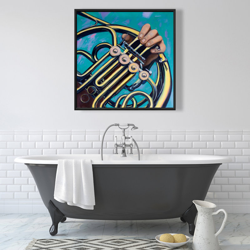 «Musician With French Horn» sur toile