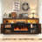 Zev Storage Credenza with Fireplace Included-2092517491-2096524632
