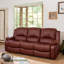 Manervia 3 Seater Faux Leather Reclining Sofa-289488741