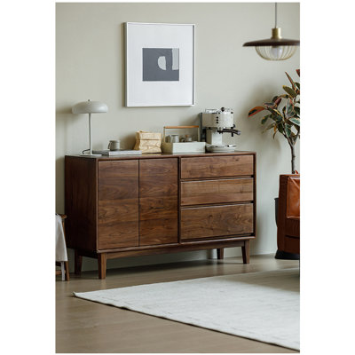 Armoire d'appoint rétro tout en bois massif