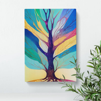 XC1022-1643X Colourful Tree Leaves No.4 Abstract - Wrapped Canvas Print