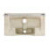 Claire Ceramic Rectangular Wall Mount Bathroom Sink with Overflow
