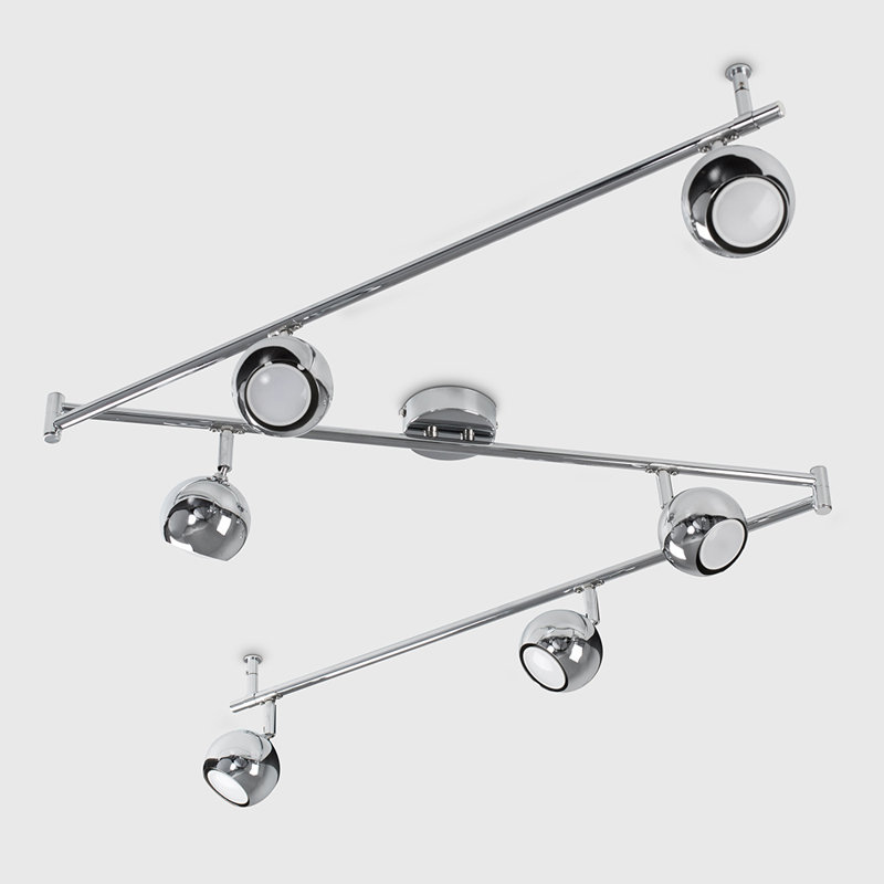 Liviana 13cm 6 -Light Track Kit, Chrome