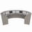 Pedraza U-Shaped Synthetic Laminate Reception Desk-510542379