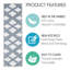 Tapis de marche intérieur floral antidérapant 9 po x 28 po Floral Design-52287923-128810153