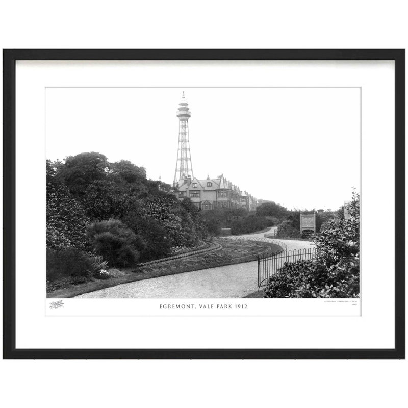 Egremont, Vale Park 1912 by Francis Frith - Single Picture Frame Print, 28cm H x 36cm W x 2.3cm D