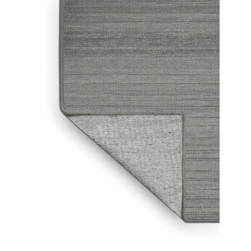 Tapis gris uni lavable à la machine, Carré 4 pi