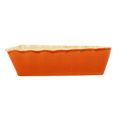 Italian Bakers Orange Rectangular Bakers