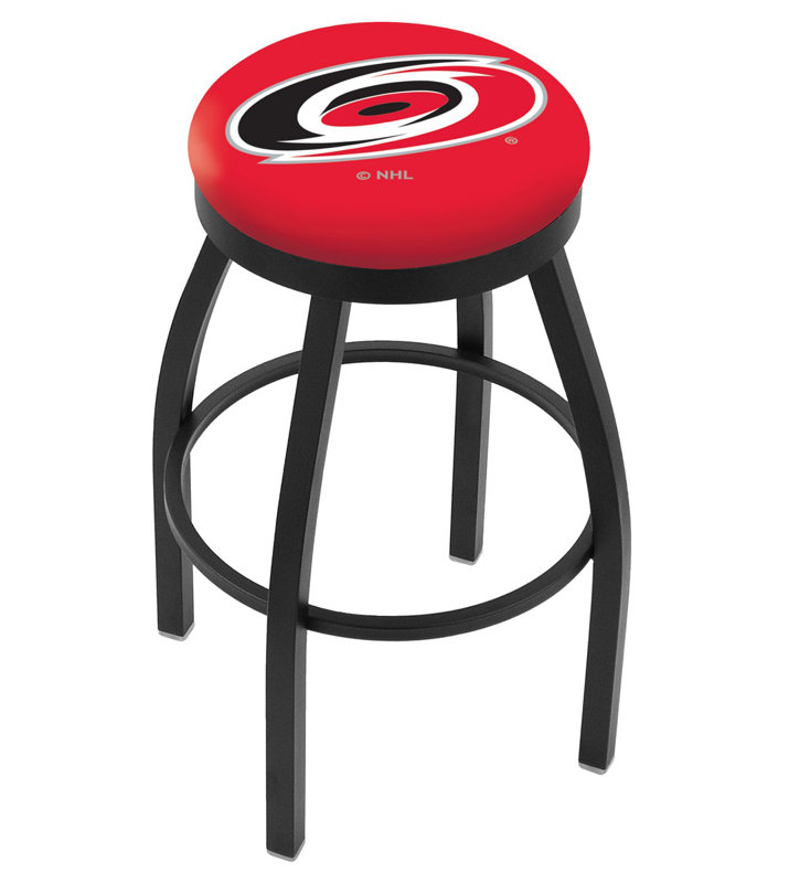 Tabouret de bar pivotant de 30 po NCAA, Ride noire, Carolina Hurricanes