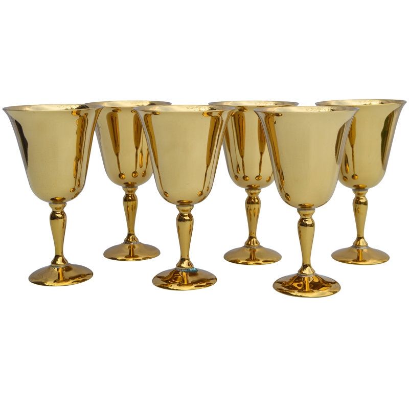 Mid-Century Golden Goblets
