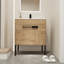 Meuble-lavabo simple 30 po avec comptoir en céramique Karinne