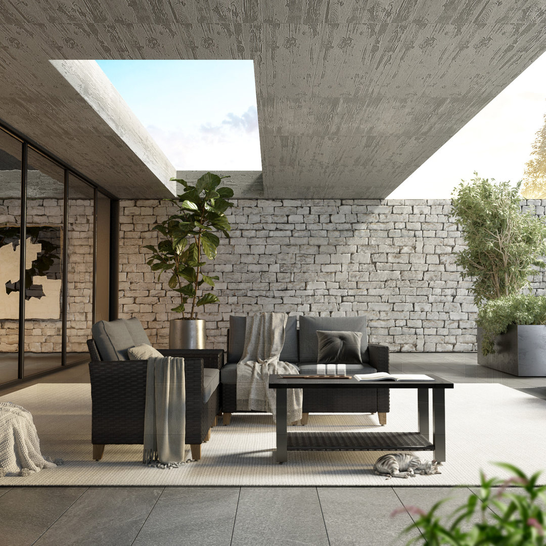 Fakhiri 4 - Person Patio Conversation Sets with Cushions Ebern Designs