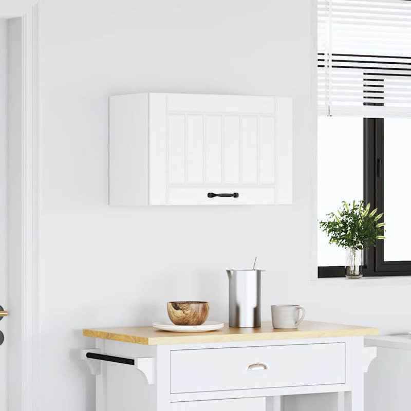 Kitchen Wall Cabinet Lucca High Gloss Engineered Wood, White