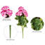 Buisson de géranium artificiel 19,5 po-20583791