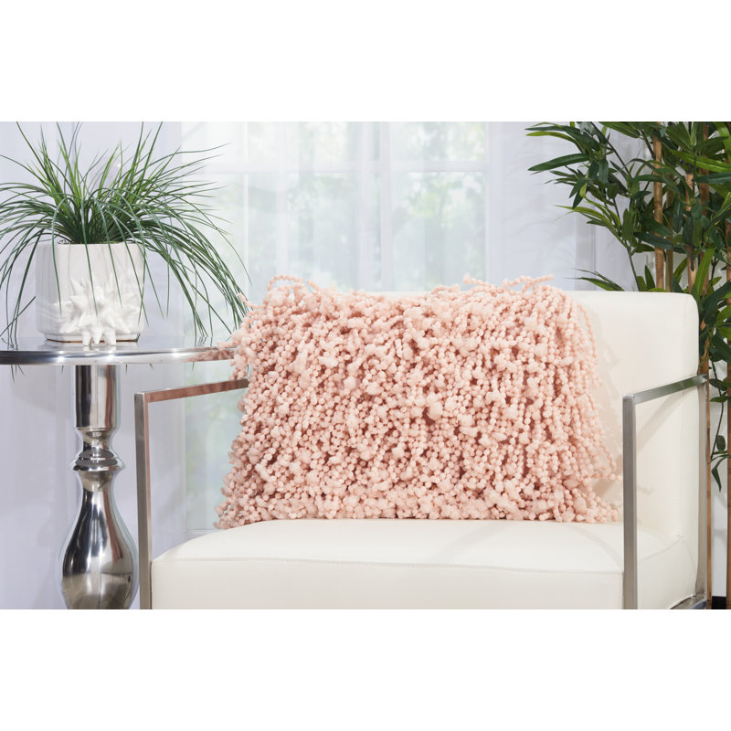  Housse de coussin rectangulaire et insert, Rose