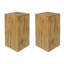 Table de bout en bois, hauteur de 26,92 po, caractéristique de couleur naturelle, adaptable aux espaces extérieurs intérieurs, pour et-843068024-843068031