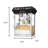 Superior Popcorn Company 8oz Popper Machine - Countertop Popcorn Machine - Antique Style Movie Night Popper - 8oz Kettle, Old Maids Drawer, Warming Tray & Scoop (Black)-26802032