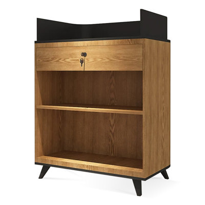 Bureau de réception rectangulaire en bois manufacturé Luxury