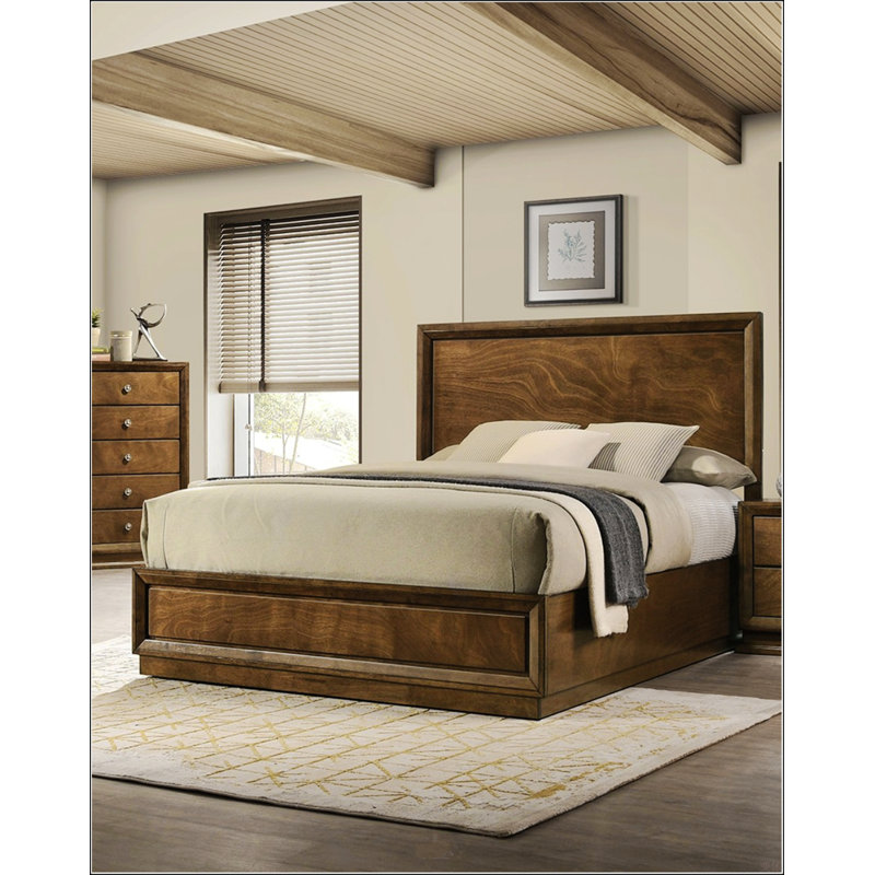 Strong Look Transitional Style Bed, Twin