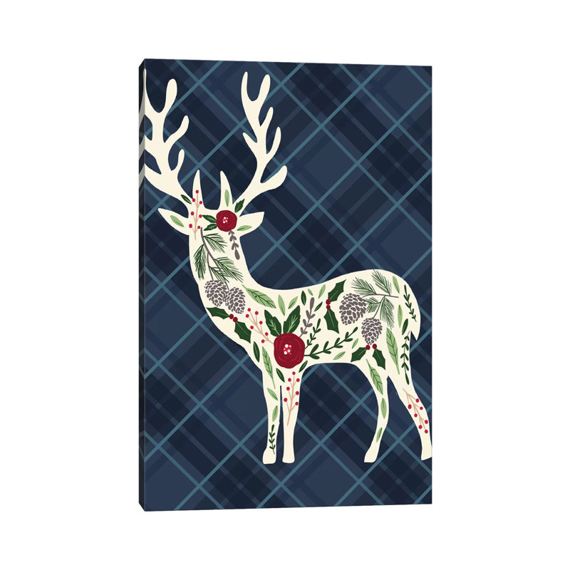 Cozy Christmas Cabin II by Louise Allen - Wrapped Canvas Print, 20.32 cm H x 30.48 cm W