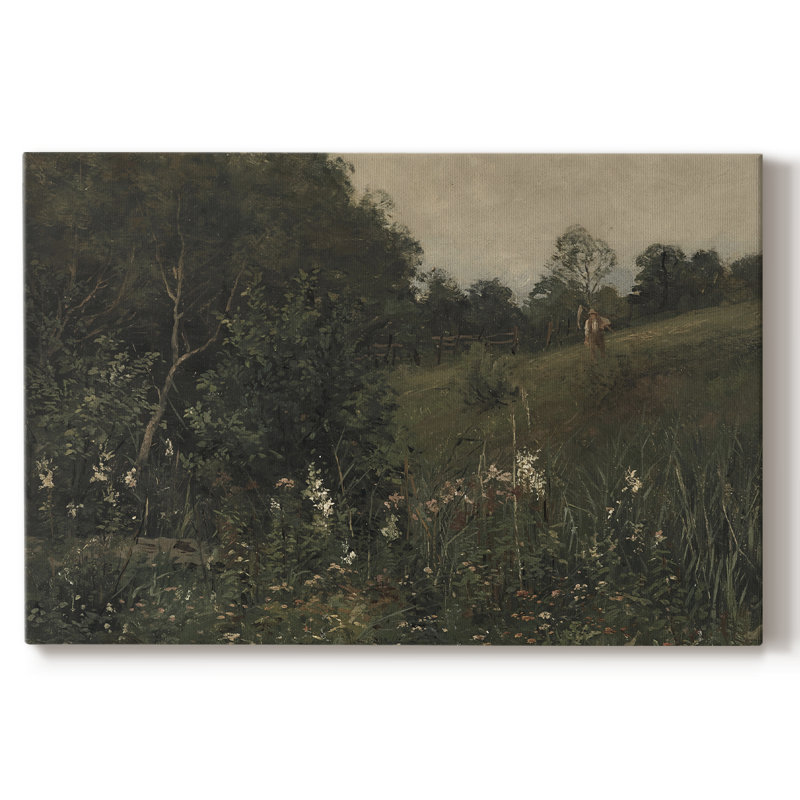 Paysage rétro - DLxx, H 13 po x l 19 po x P 1,5 po, Toile tendue