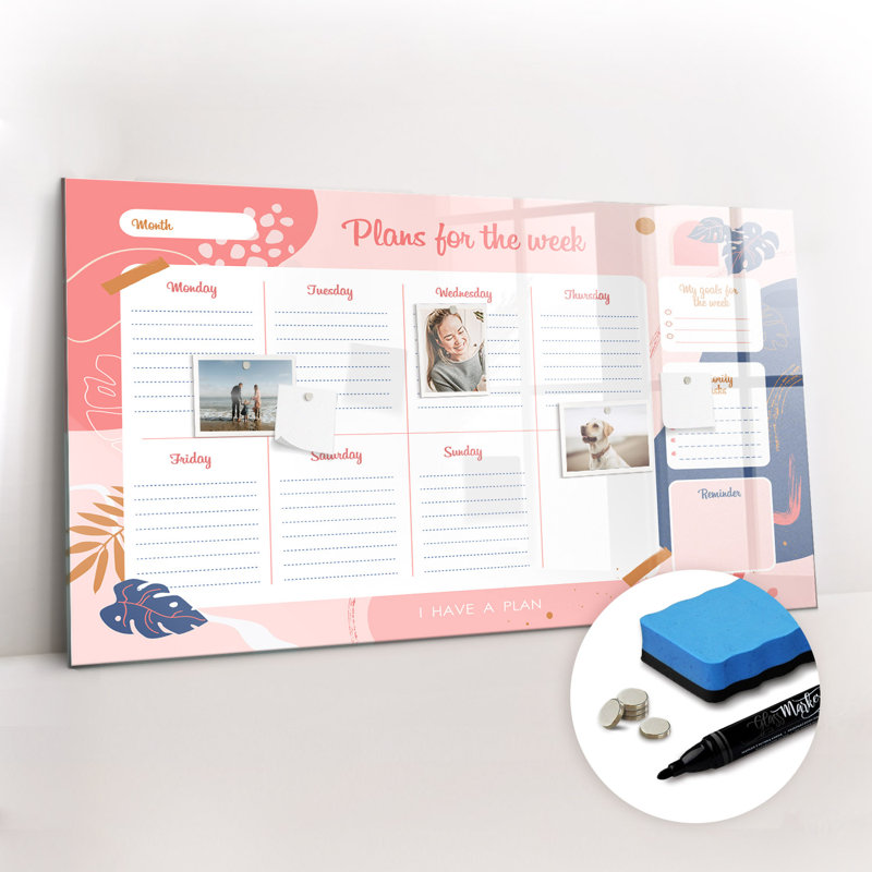 Magnetic Glass Dry Erase Board