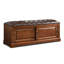Banc rembourré en noyer clair-1499153998