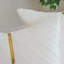 Housses de coussin en velours, paquet de 2 housses de coussin décoratives dorées douces pour canapé, décoration de salon, blanc, 18 po x 18 po