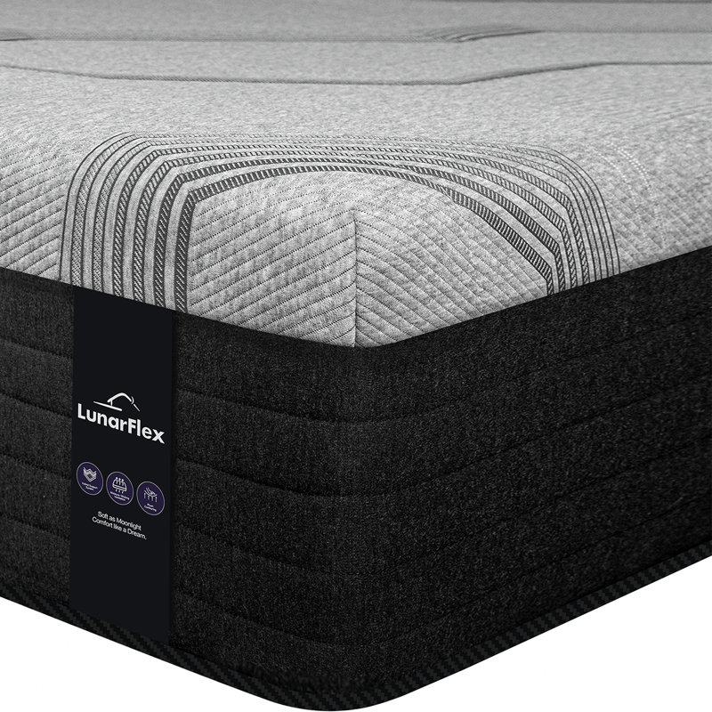 14" Mudium Plush Hybrid Mattress , Full