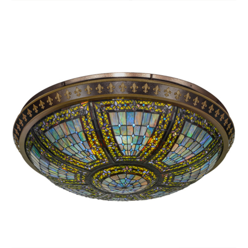 Fleur-de-lis 8 - Light Semi Flush Mount