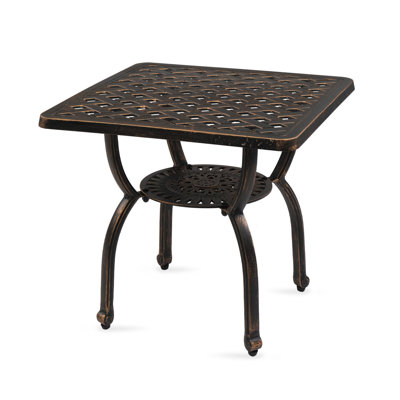 Kiya Square Outdoor Side Table , 21.2'' in. W 21.2'' in. D