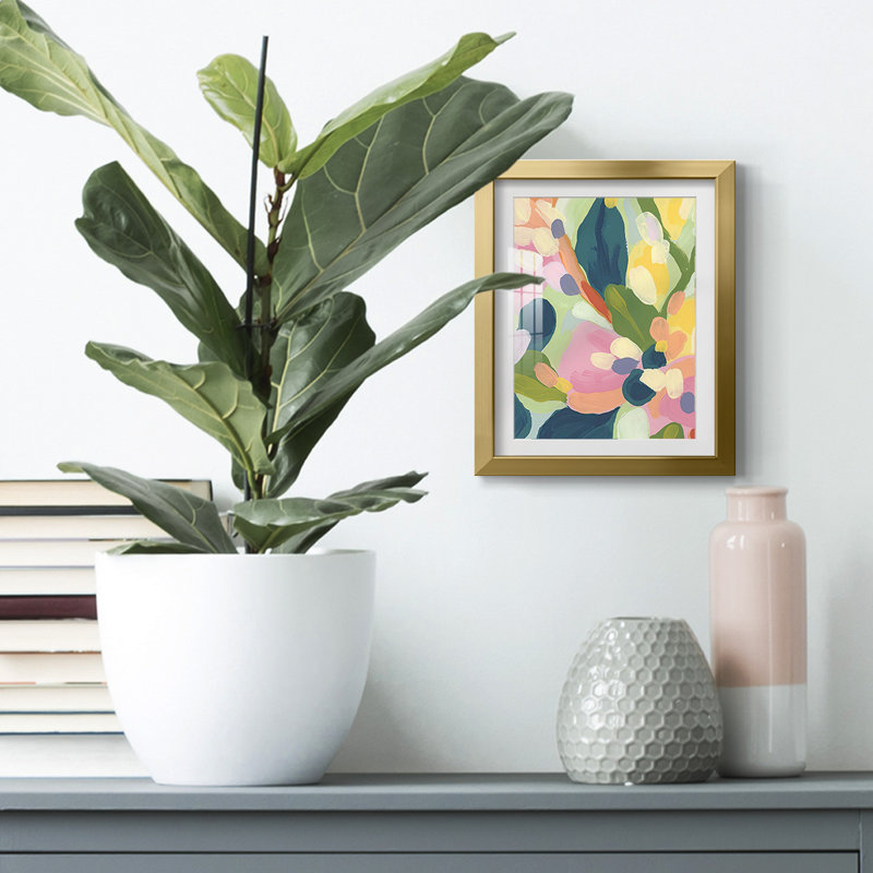 Brushy Tropics I -Framed Print