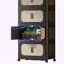 Armoire de rangement pliante à 4 niveaux avec roues Retro