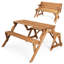 Banc convertible en bois Kellis