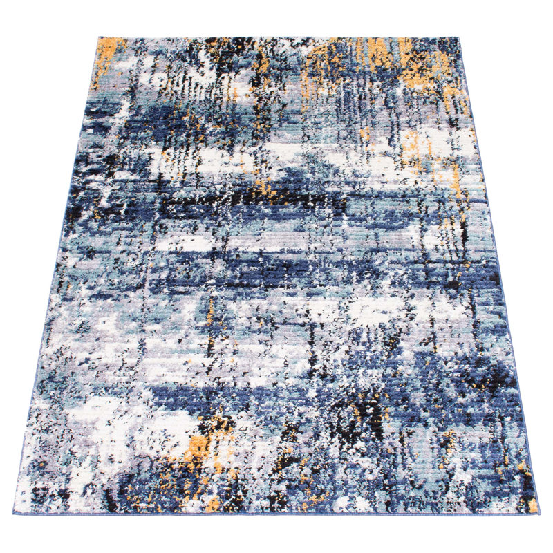 Abstract Indoor Rug, Rectangle 6'7" x 9'6"