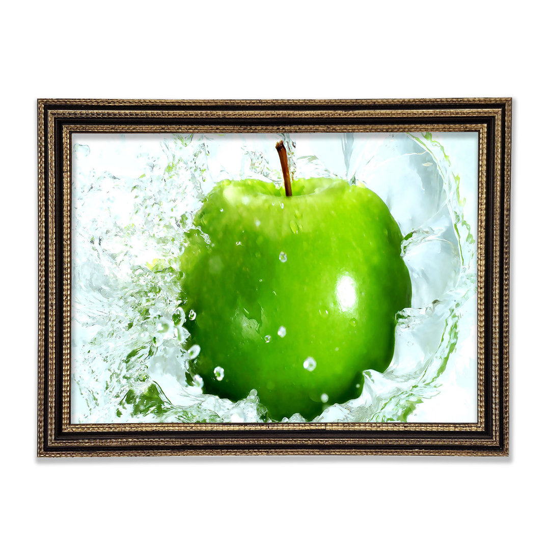 Gerahmtes Leinwandbild Fresh Green Apple