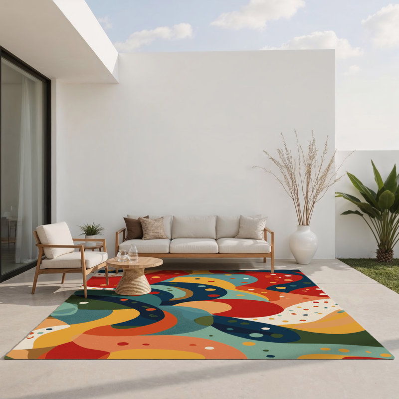 Tapis intérieur et extérieur Jazzy Stomp, Rectangle 1 pi 6 po x 2 pi 6 po