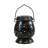 Solar Powered Black Ceramic Lantern