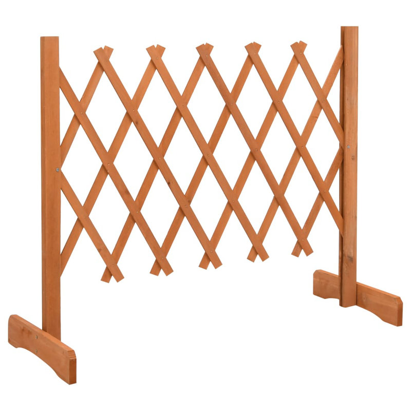 Broumov Wood Fence Panels, Orange, 60cm H x 120cm W