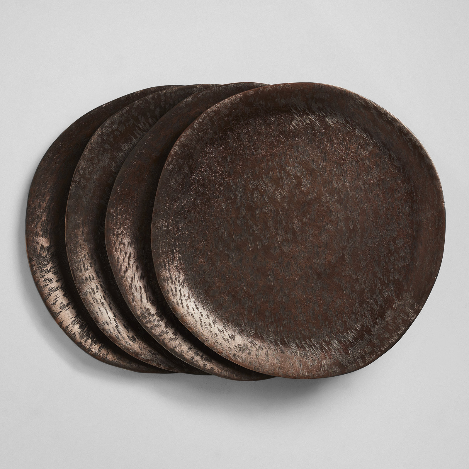 Zadia Brushed Metal Charger Plate, Copper
