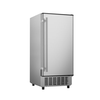 15"" Under Counter Ice Maker 80lbs/24h With 25lbs Storage Bin, Built-in Freestanding Ice Machine, Stainless Steel Self-cleaning Under Cabinet Ice Maker -  Digitale Essentials, IM55SS-Coolake